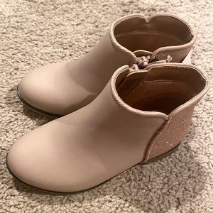 Light Pink Glitter Booties